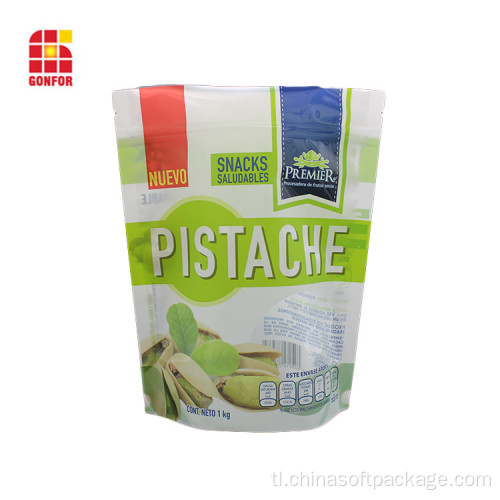 Customized Pistachio Nuts Packaging Bags Food Stand Up Pouch